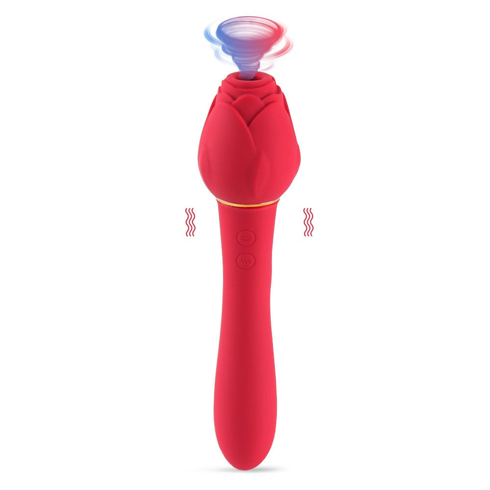 Rose Handle Vibration Stick – Variable Frequency Female Massager