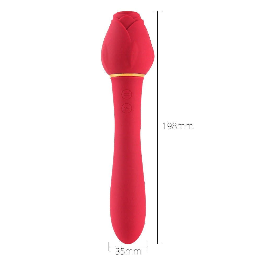 Rose Handle Vibration Stick – Variable Frequency Female Massager