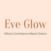 Eve Glow logo with tagline 'Where Confidence Meets Desire' on a beige background